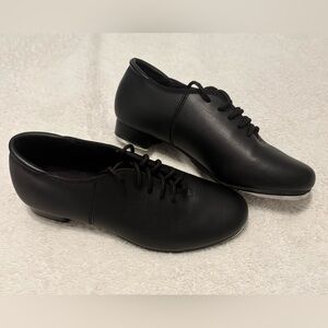 Theatricals Women's Tap Dance Shoes Black Size 7.0 Lace Up T9500